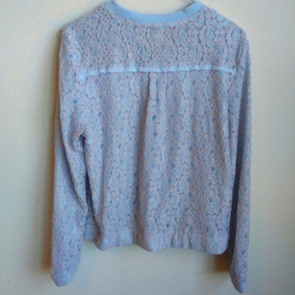 Blue Lace Jacket - Picture 2 of 3
